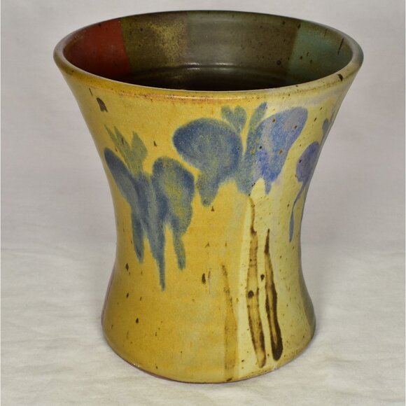 Creitz Ceramic Handmade Pottery Wide Mouth Vase Signed - Picture 2 of 11